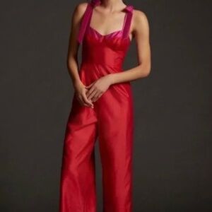 Hutch Seamed Wide-Leg Jumpsuit, Size 10